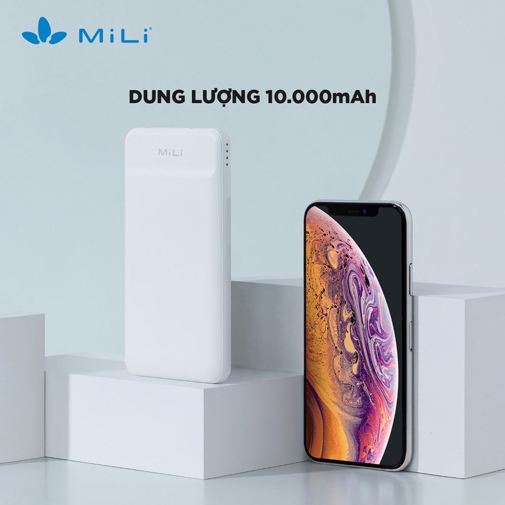 Sạc dự phòng MiLi Power Sunny Plus 10,000mAh/3.7V - HB-N10 - Hàng Chính Hãng