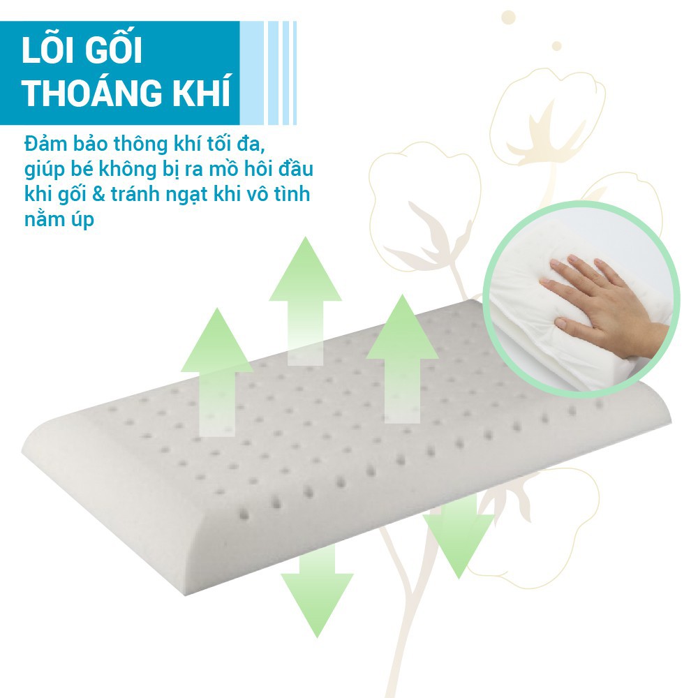 Gối đầu trẻ em Bamboo than hoạt tính cao cấp