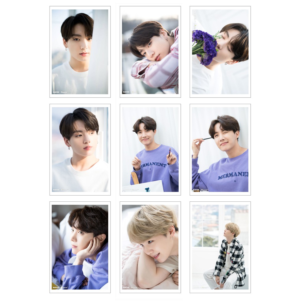 Lomo Card Ảnh BTS - White Valentine 2019 ( 54 ảnh)