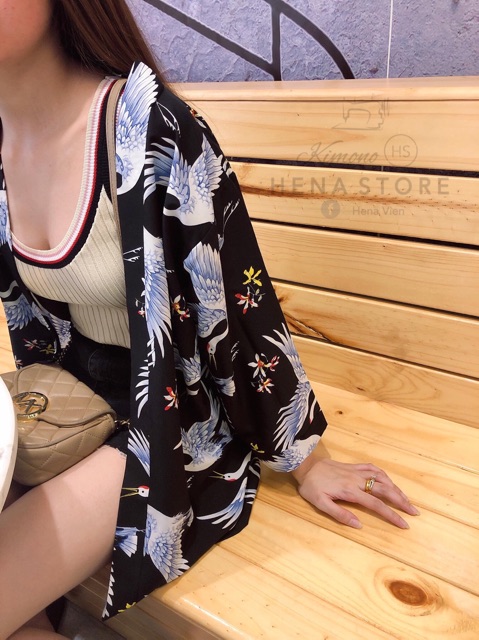 Kimono Hạc Xanh new