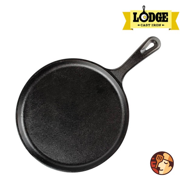 Chảo gang nướng Lodge lòng bằng 26.67 cm chống dính tự nhiên, dùng được cho mọi loại bếp và lò nướng