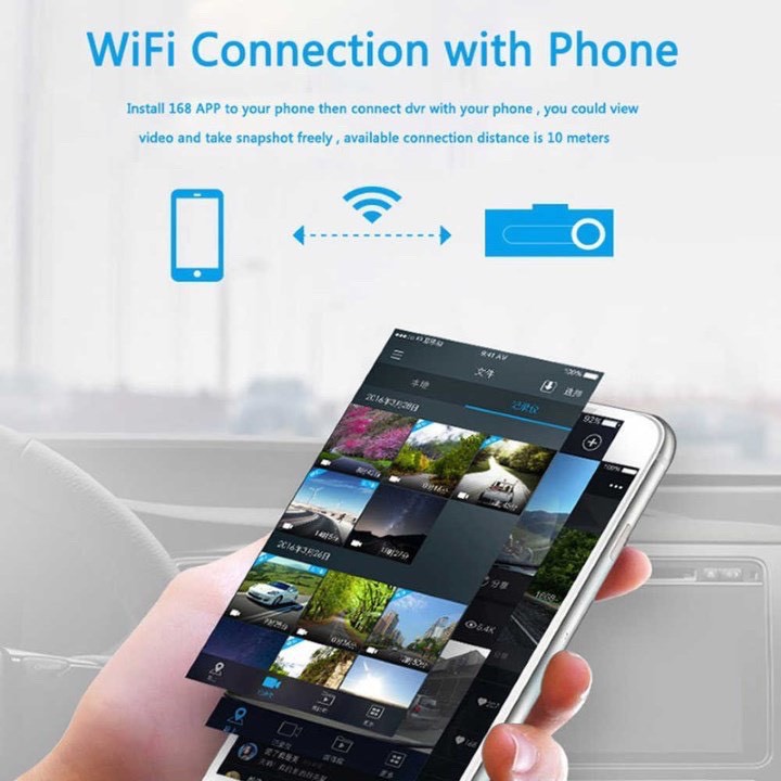 CAMERA hành trình Wifi kết nối trực tiếp điện thoại - 1080 Full HD, bản cao cấp [VIDEO hướng dẫn cài] | BigBuy360 - bigbuy360.vn