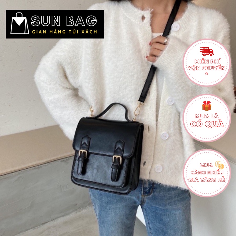 Balo nữ đeo chéo, đeo vai, túi cnk đi chơi, đi học, da đẹp, thời trang cao cấp size 20cm SB222