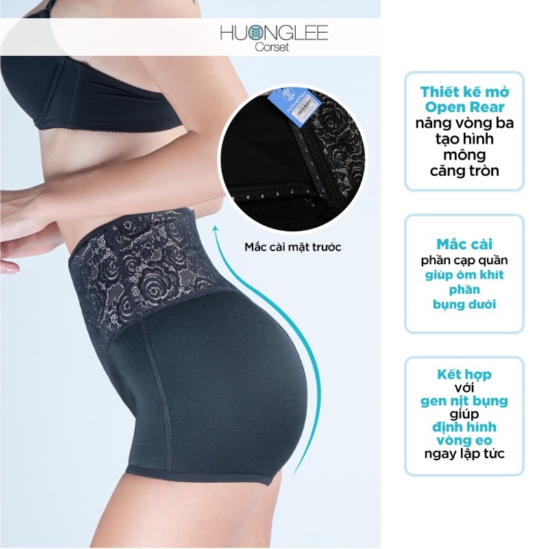 HUONGLEE Corset Quần Nâng Mông Active Flex Glamor Hỗ Trợ Tạo Hình Mông Căng Tròn Quyến Rũ