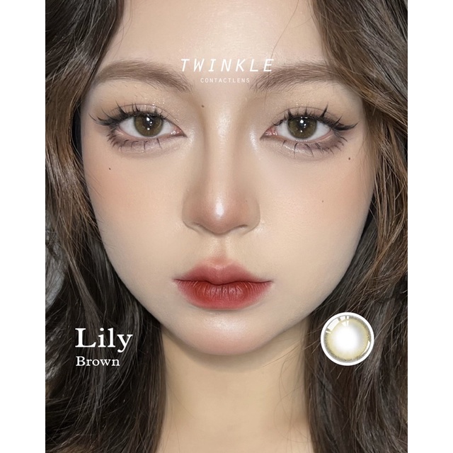 Kính áp tròng nâu tự nhiên Lily Brown