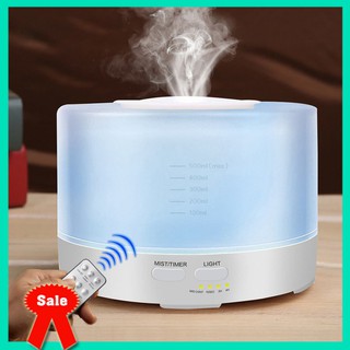 Máy khuếch tán tinh dầu trụ 500ml nắp trong