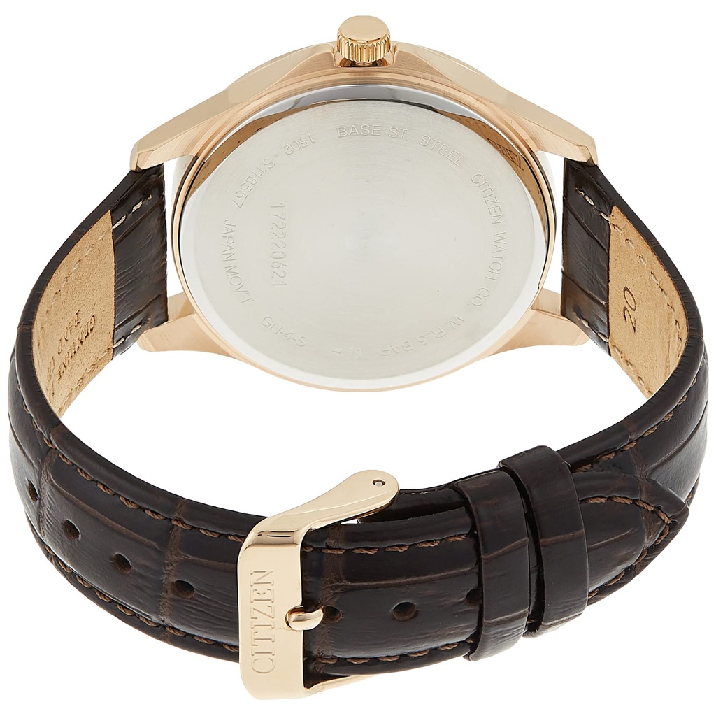 Đồng Hồ Citizen Nam Chính Hãng, Citizen BF2020 - 51E Dây Thép Full Lịch Mặt Đen.