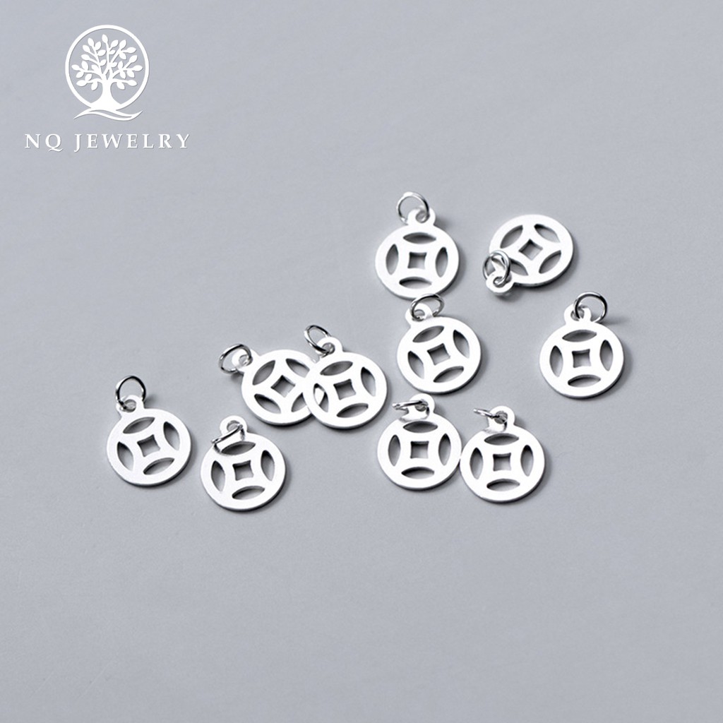 Charm bạc đồng tiền treo - NQ Jewelry