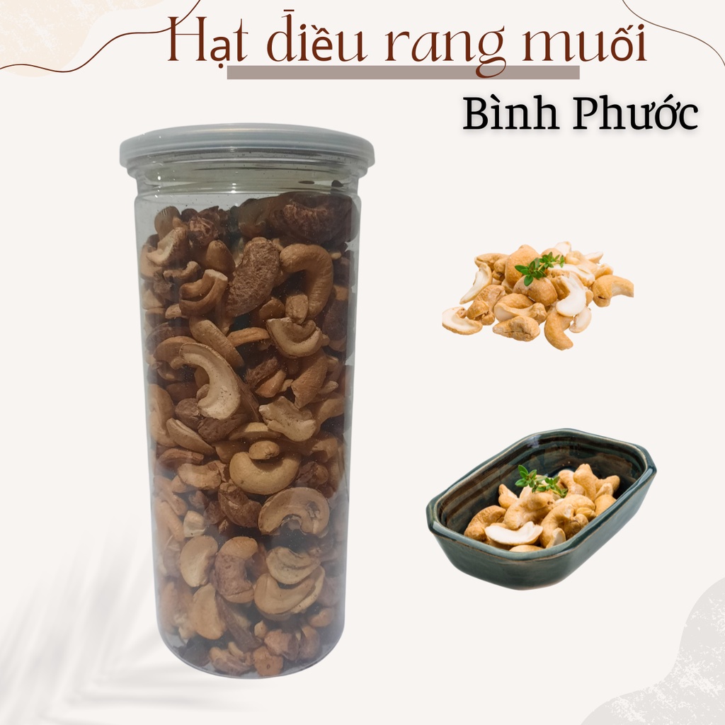 Combo 10 hộp (5kg) hạt điều rang muối loại vỡ còn vỏ lụa