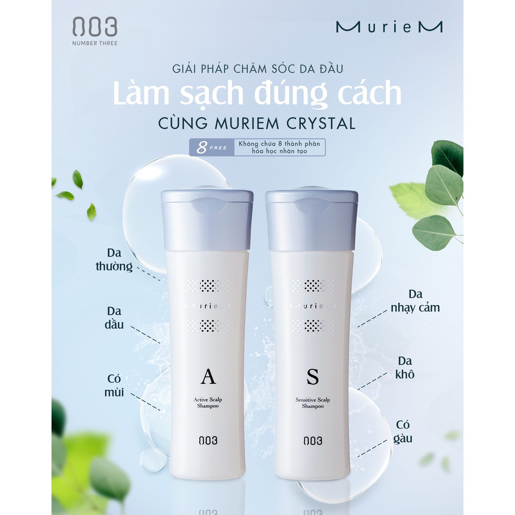 Gội xả dành cho da dầu và chống rụng MURIEM Scalp A-R 660ml/620g