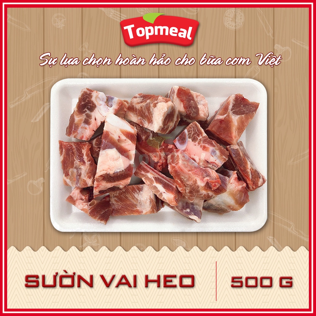 HCM - Sườn vai heo Topmeal  - Thích hợp với các món nướng, rim, kho, chiên,... -