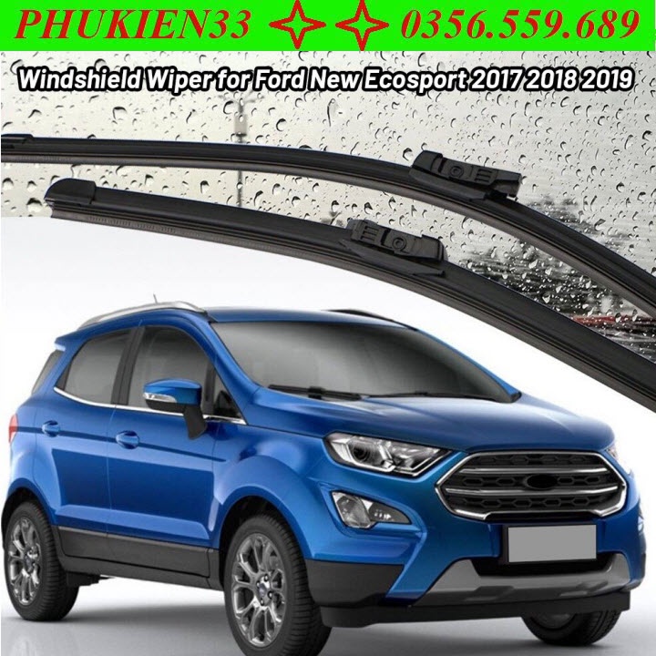 Bộ Lưỡi Cần Gạt Nước Mưa thay thế Dành Cho Xe Ford Ecosport Cao Cấp 22x16 inch