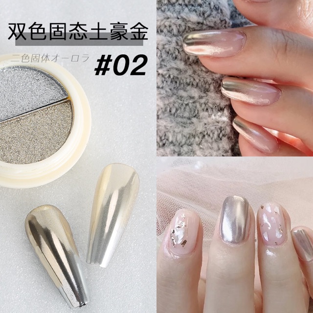 bột tráng gương omber trang trí nail hot mới