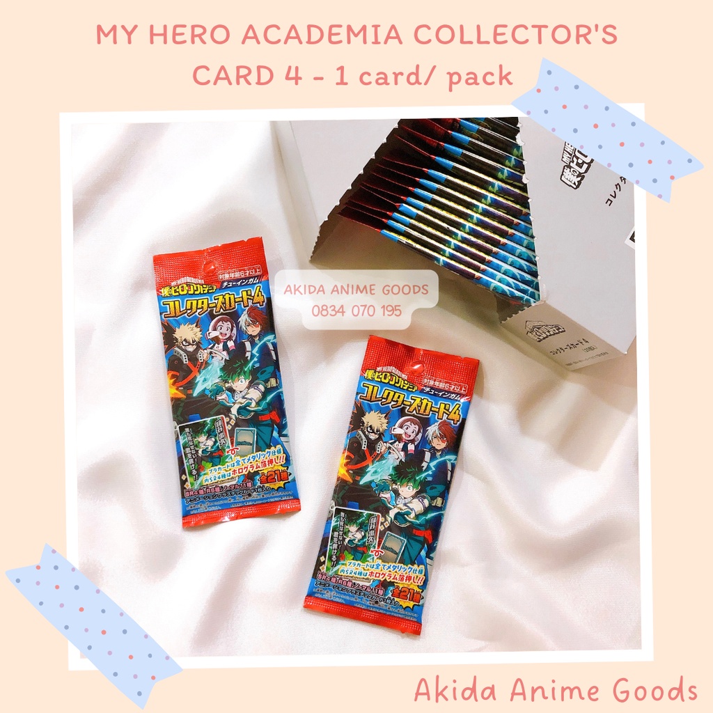 『Sẵn』Pack random/ thẻ nhân vật - metal collector's 4 - My Hero Academia