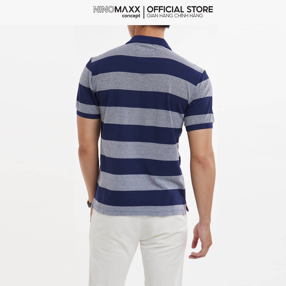 NNINOMAXX Standard Polo - Áo Thun Polo Nam ngắn tay cổ bẻ có kẻ sọc 2010063