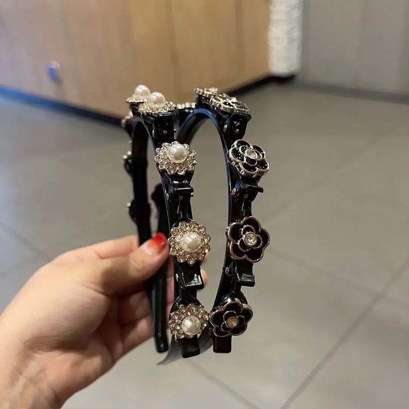 Băng đô nhiều lớp đính đá phong cách Retro đơn giản thời trang