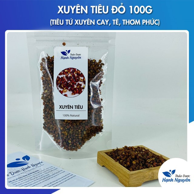 Xuyên Tiêu Đỏ 100g (Hoa Tiêu, Tiêu Tứ Xuyên, Cay, Tê)