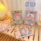 Gương gập khung bìa cứng để bàn - 15x18cm - chủ đề Cô gái đáng yêu