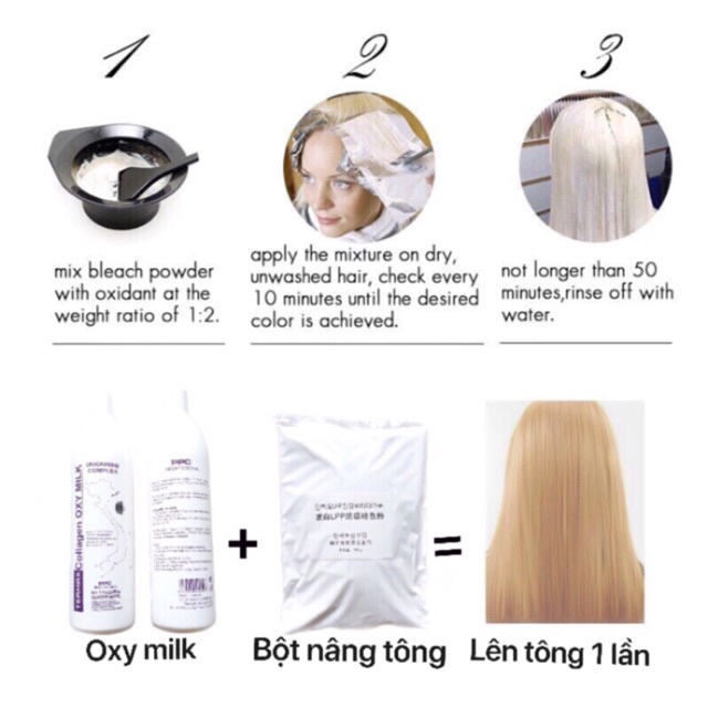 Bột tẩy tóc colagen cao cấp