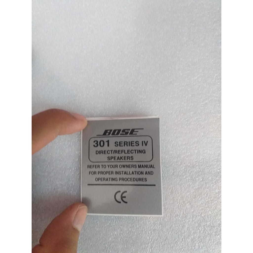 TEM DÁN THÙNG LOA BOSE-301 SERI IV - GIÁ 1 CẶP