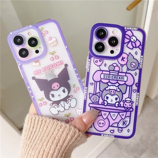 Ốp điện thoại mềm trong suốt in hình Kuromi cho iPhone 13 pro max 12 mini 12 pro max 7 Plus 11 X 6 8 6S Plus XS MAX SE 2020
