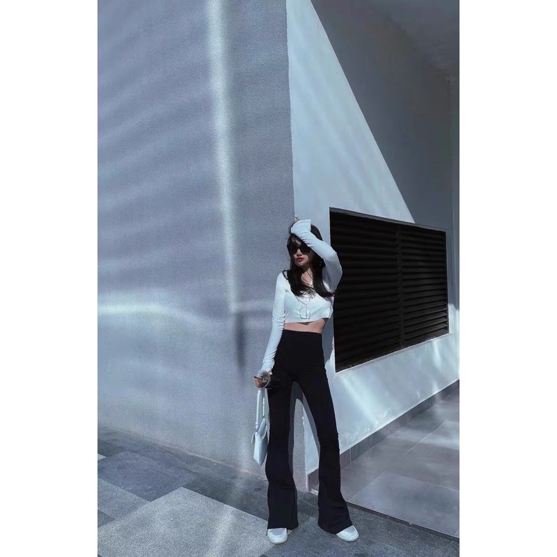 Quần loe vintage siêu hack dáng | BigBuy360 - bigbuy360.vn