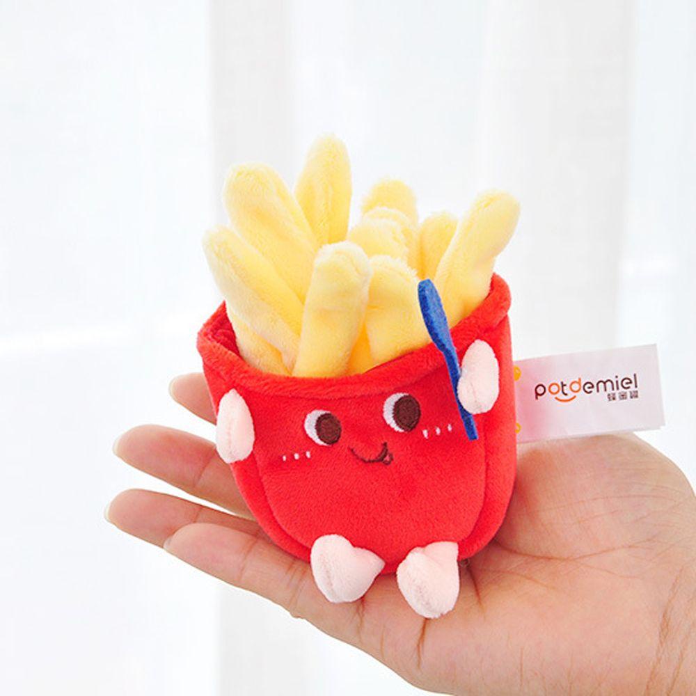 Móc Khóa Nhồi Bông Hình Bánh Hamburger Dễ Thương