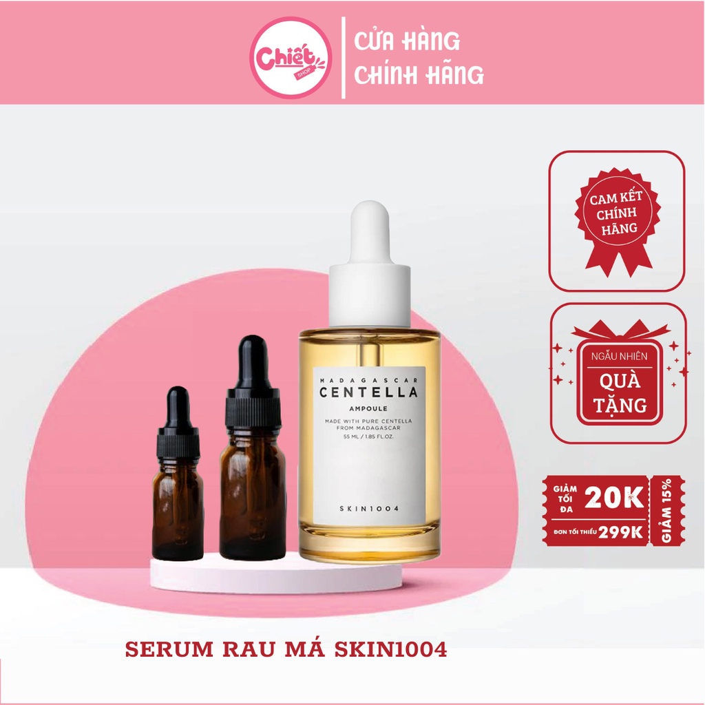 Serum Centella Rau Má Giảm Mụn, Phục Hồi Da Skin1004 Madagascar Centella Asiatica 100 Ampoule