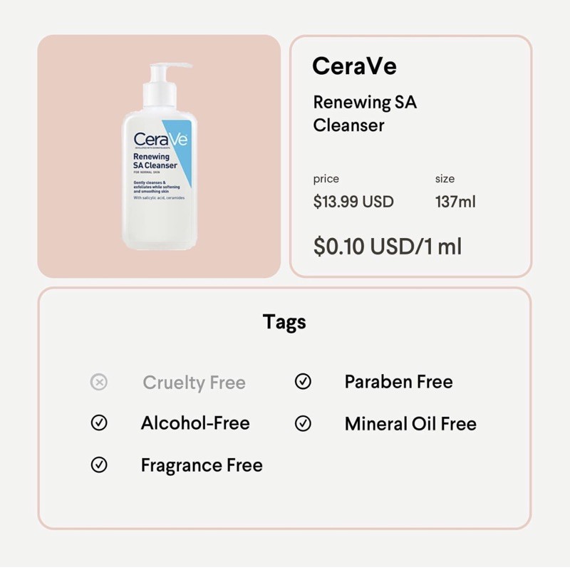 473ml Sữa rửa mặt CERAVE da dầu, da khô #blossom