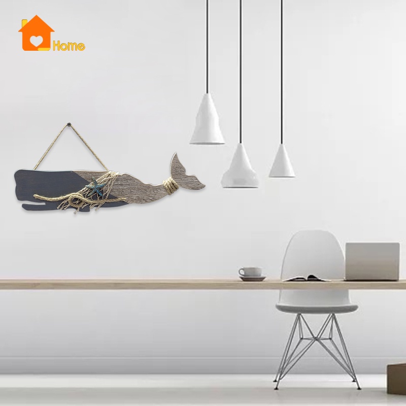 Phụ kiện treo trang trí hình xương cá bằng gỗ độc đáo