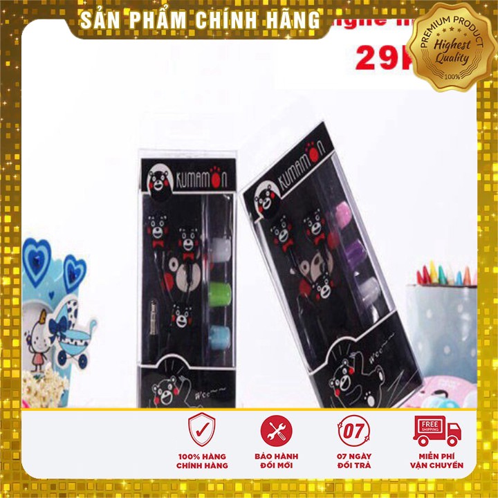 Tai nghe nhiều hình kute có 3 bộ núm silicon nhiều màu thay thế