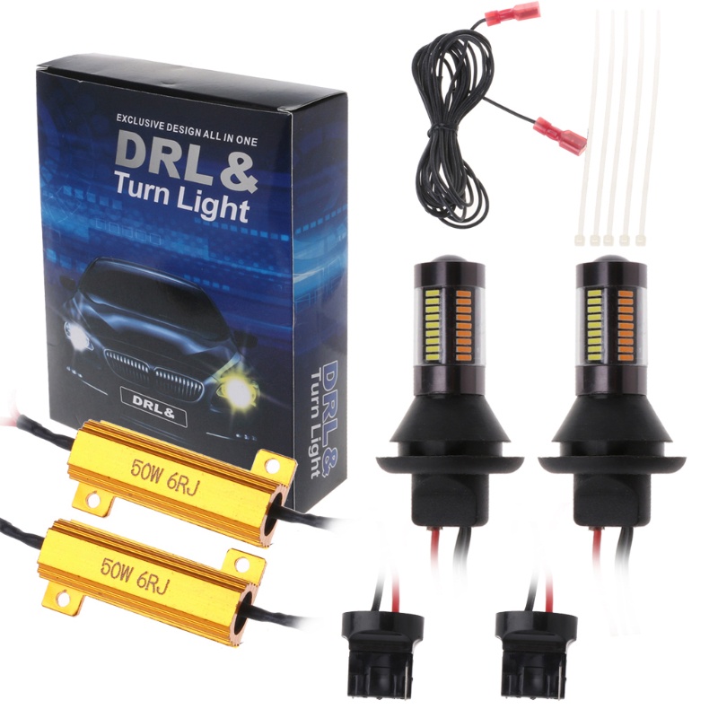 Set 2 Đèn Xi Nhan 7440 3014 66LED Dành Cho Xe Mô Tô