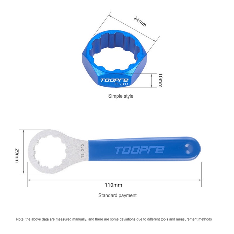 Dụng cụ tháo trục bàn đạp TOOPRE 10T cho xe đạp