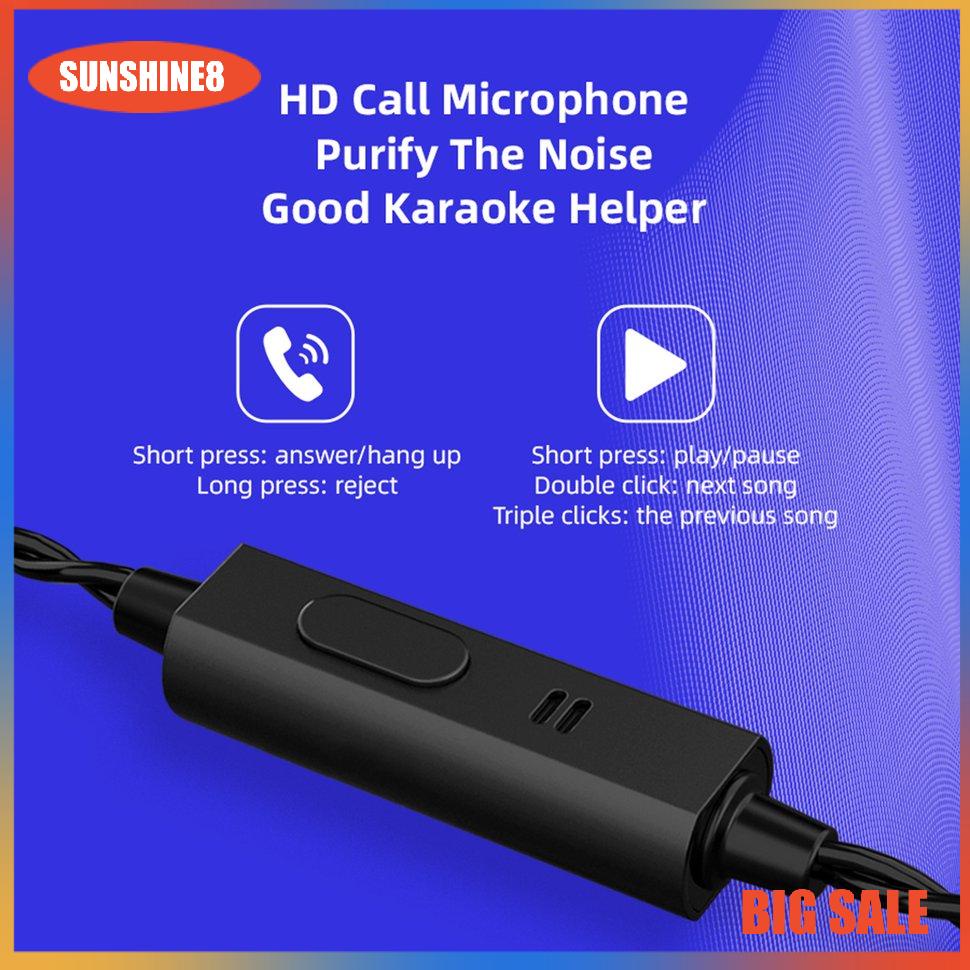 【SUN】 QKZ-ZXT  Tai Nghe Nhét Tai  Tai nghe nhét trong thể thao có mic Tai nghe động lực âm trầm Hi-Fi