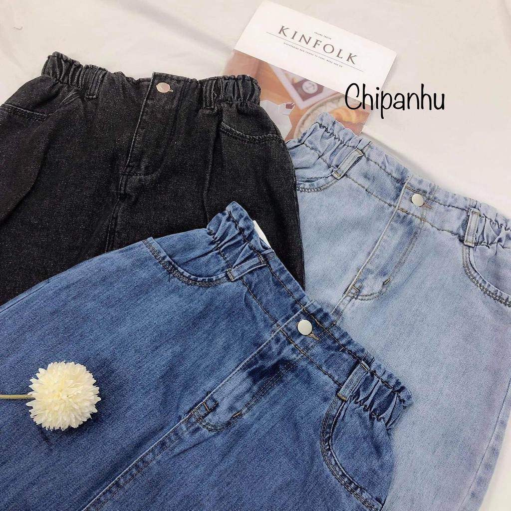 CHÂN VÁY BÒ DÀI JEAN CẠP CHUN cv618 | BigBuy360 - bigbuy360.vn