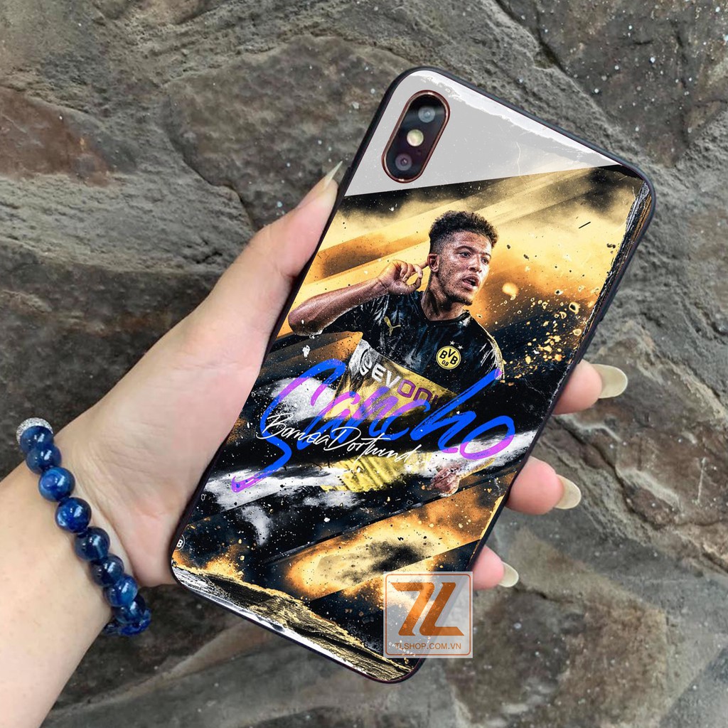 Ốp Lưng Iphone Mặt Kính Cường Lực In Hình Cầu Thủ Bóng Đá Ip6/6s/6plus/6s/7/8/7plus/8plus/x/xs/xsmax/11/11pro/11promax