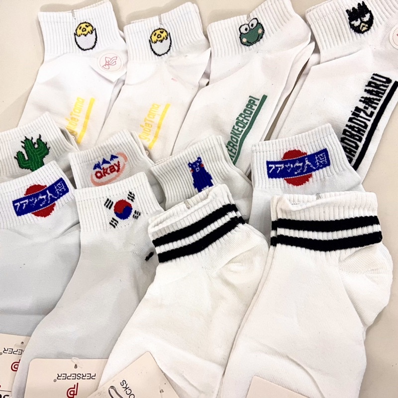 Vớ ngắn in hình siêu cute - unisex (nam nữ mang được)