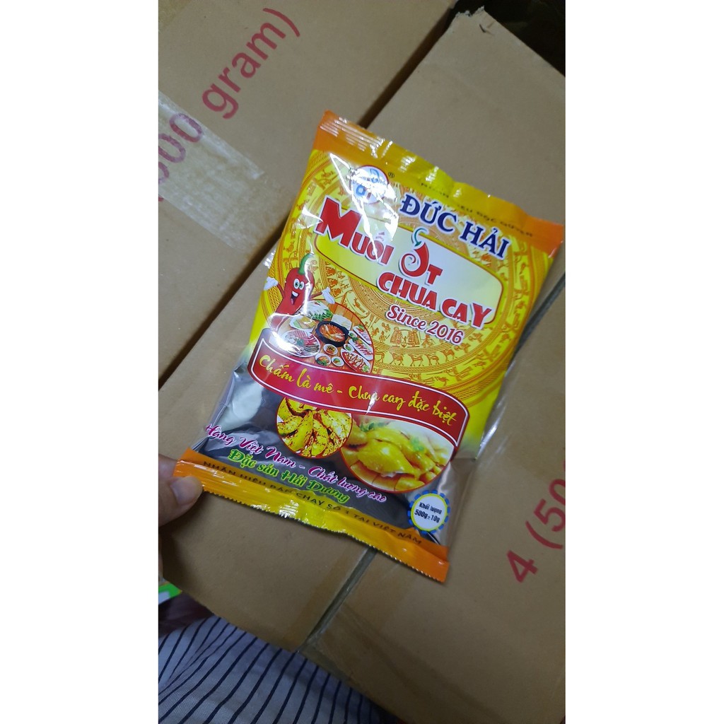 Muối ớt chua cay Đức Hải gói to 500g