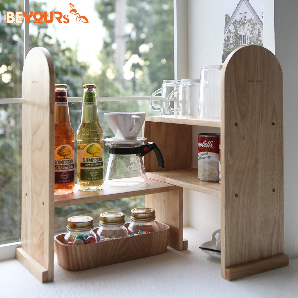 Kệ Bếp Đựng Gia Vị Đa Năng Gỗ BEYOURs Cup Shelf Đồ Dụng Cụ Nhà Bếp Thông Minh