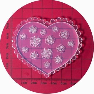 Khuôn Silicone Làm Hoa Hồng Trang Trí Móng