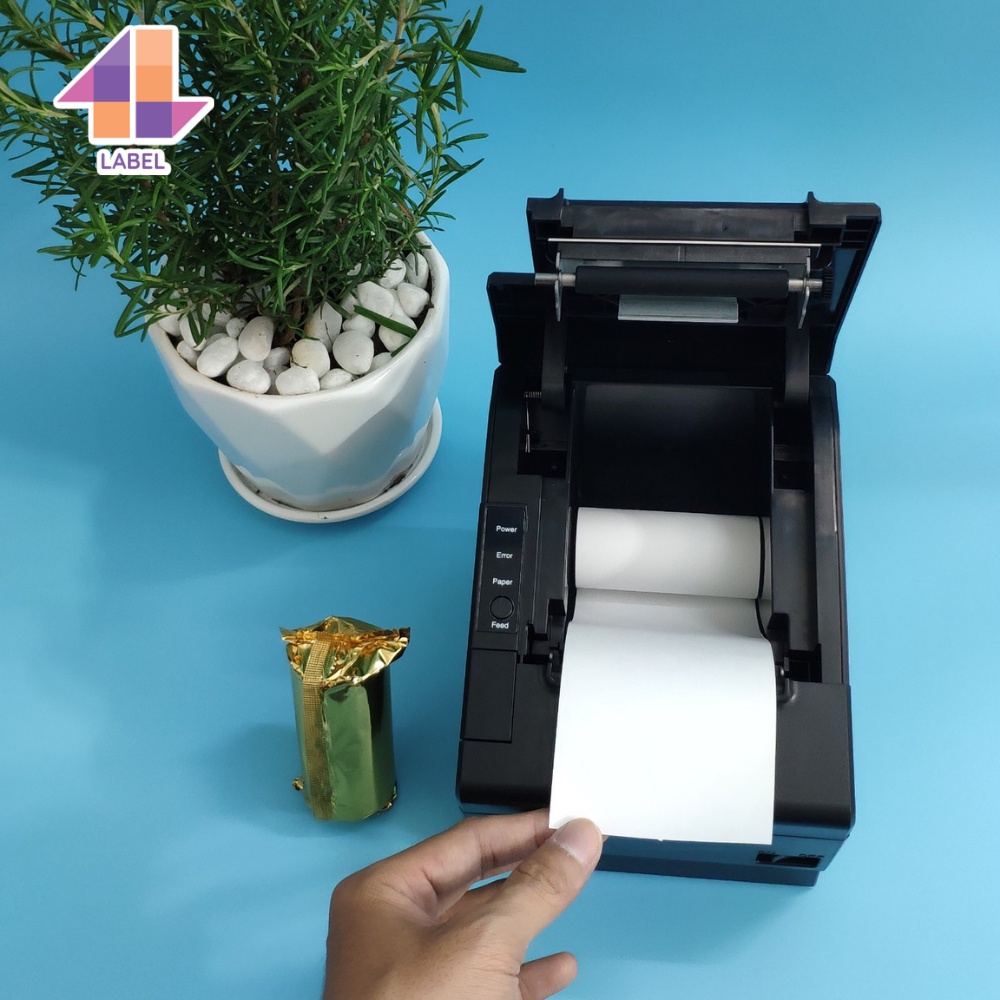 Máy in bill qua điện thoại K80 USB/LAN,in giấy in bill có keo, đơn livestream TPOS,chotdon, Sapo, KiotViet, Sổ bán hàng