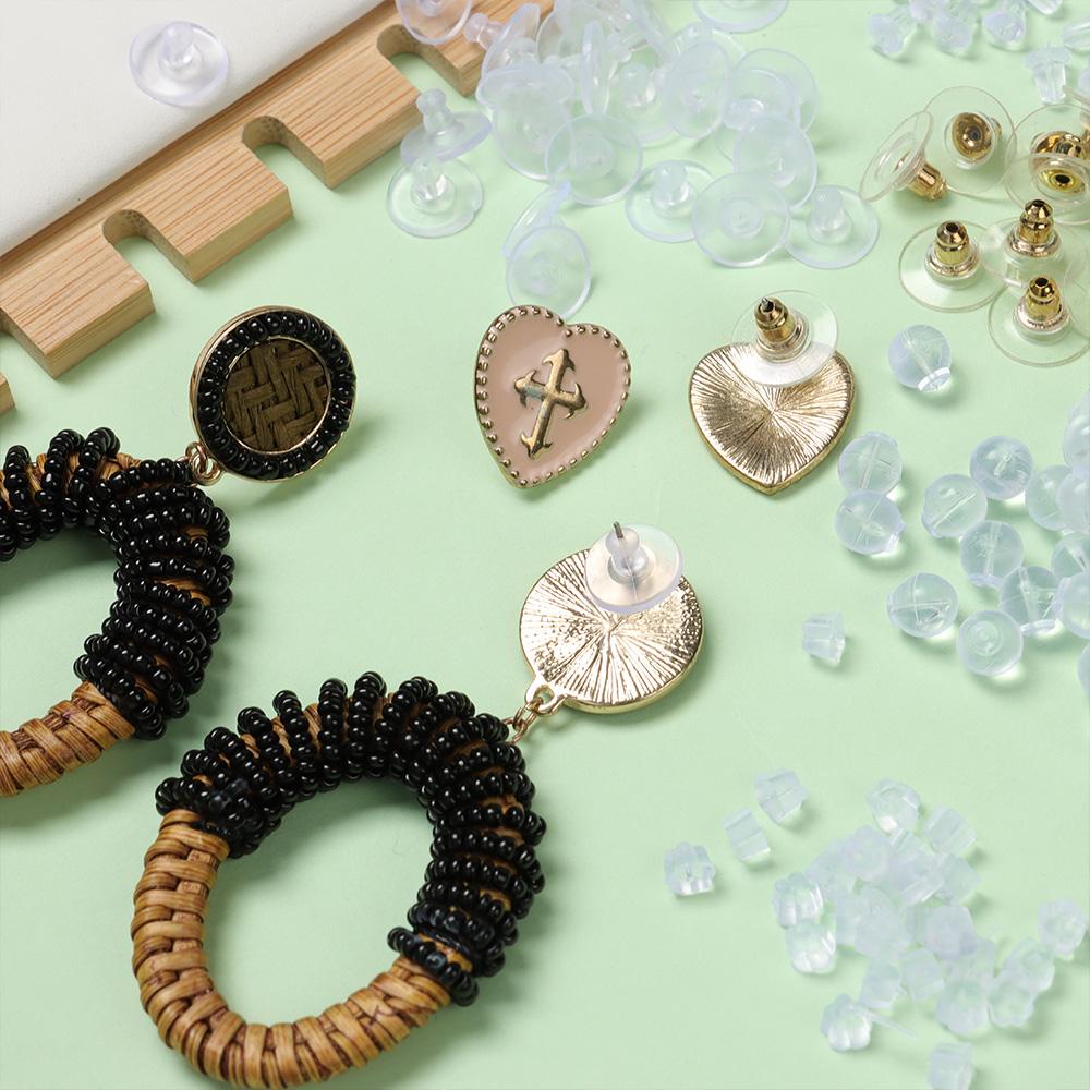 Set 100 / 100 Nút Bịt Tai Bằng Cao Su Silicone