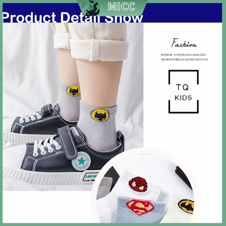 Set 5 Đôi Tất Lưới Cao Cấp Cho Bé  Tất Điều Hòa Bé Trai Bé Gái Ống Ngắn Thoáng Khí Co Giãn Mùa Xuân Bé 1-12 Tuổi