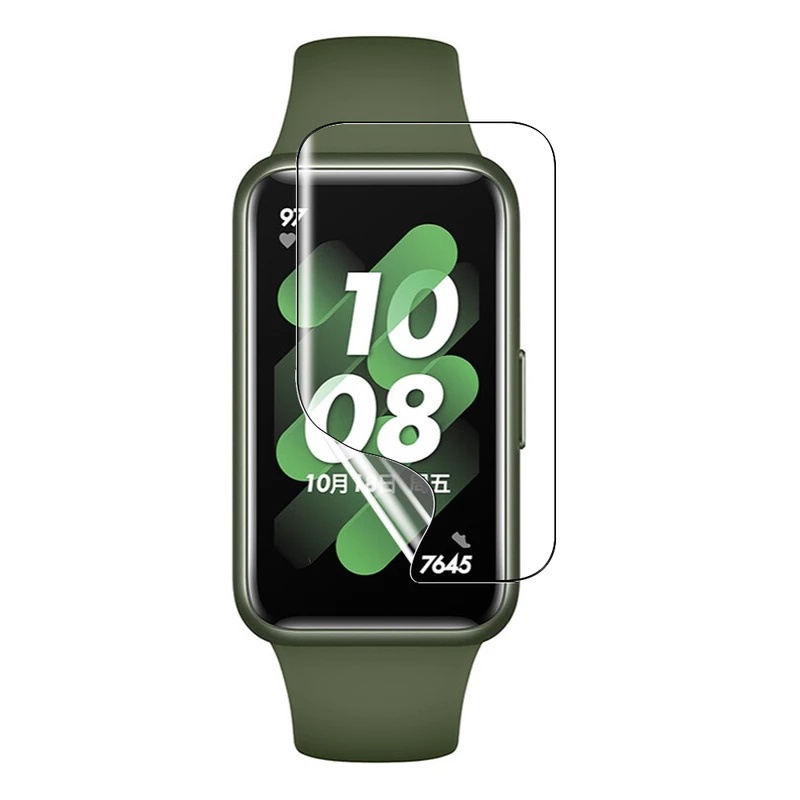 1 Miếng Dán Màn Hình HD Viền Cong 3D Bằng Hydrogel TPU Dẻo Chống Trầy Cho Huawei Band 7