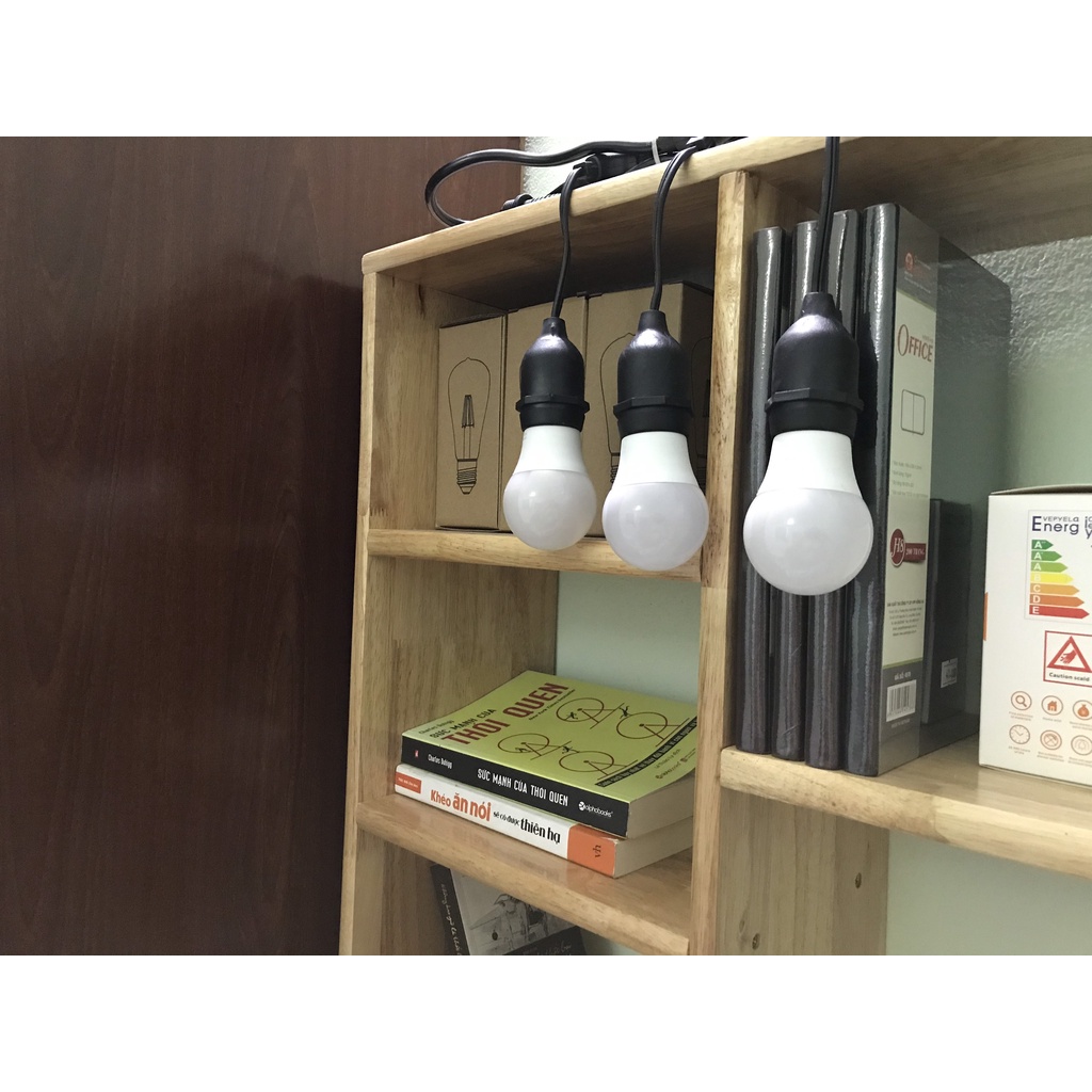 ComBo 10 Bóng Tròn 3w Kín Nước. Bóng Gắn dây Trang Trí Ngoài Trời