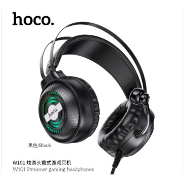 {CHÍNH HÃNG}Tai Nghe Chụp Tai Hoco W101 Chuyên Game Thiết Kế Cực Đẹp, Đèn Led CÓ MIC { BẢO HÀNH CHÍNH HÃNG}