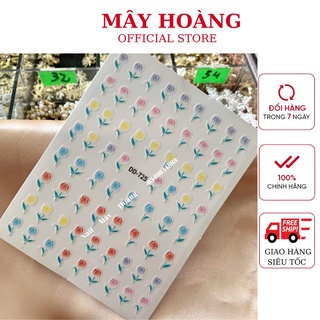 Sticker hoa tuy líp 3d hót hít mã dd-725