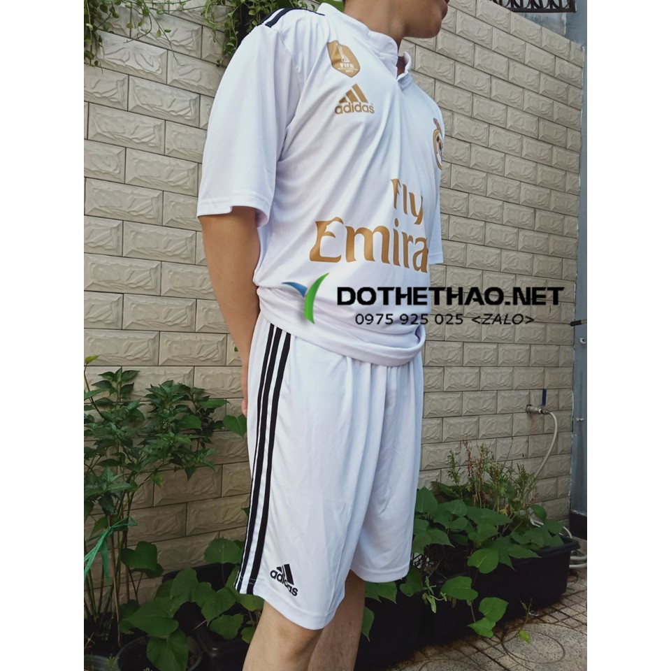 Bộ đồ bóng đá nam Real Madrid big size to, quần áo thể thao nam nữ đẹp, đồ đá banh bự cho nam