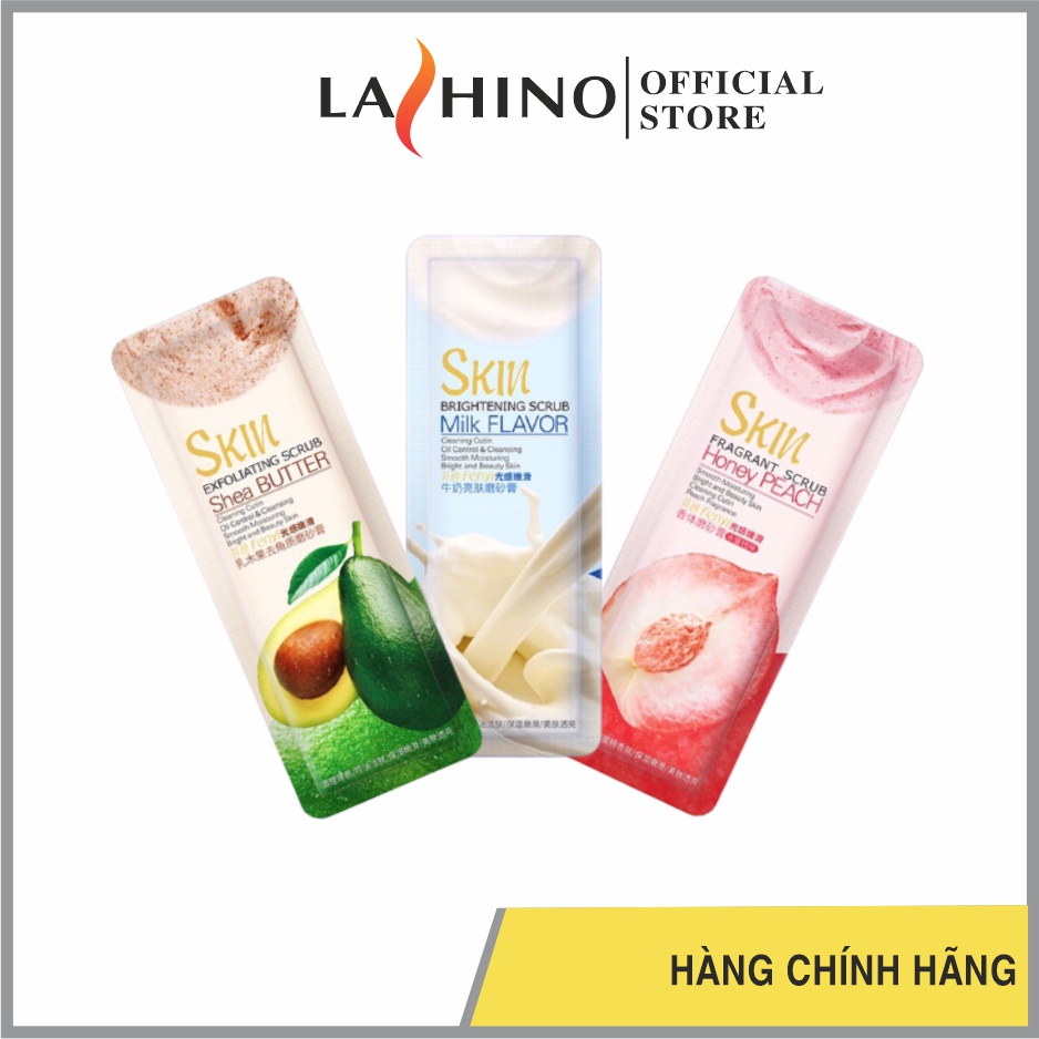 Tẩy tết bào chết Skin hương trái cây làm sạch da - tẩy da mặt body gói 2g | BigBuy360 - bigbuy360.vn