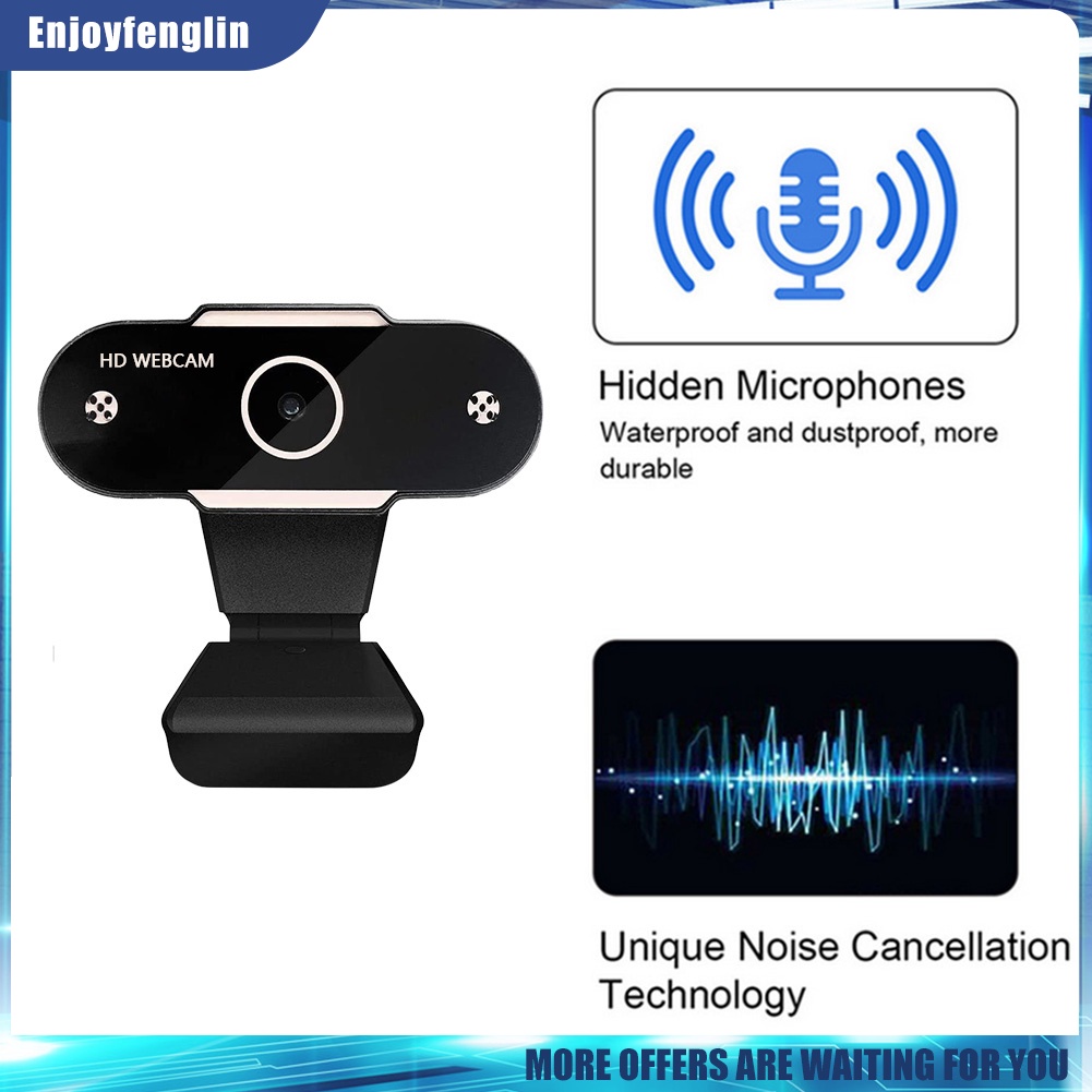 Webcam 720P HD USB 2.0 có micro hỗ trợ phát sóng trực tuyến cho máy tính | BigBuy360 - bigbuy360.vn
